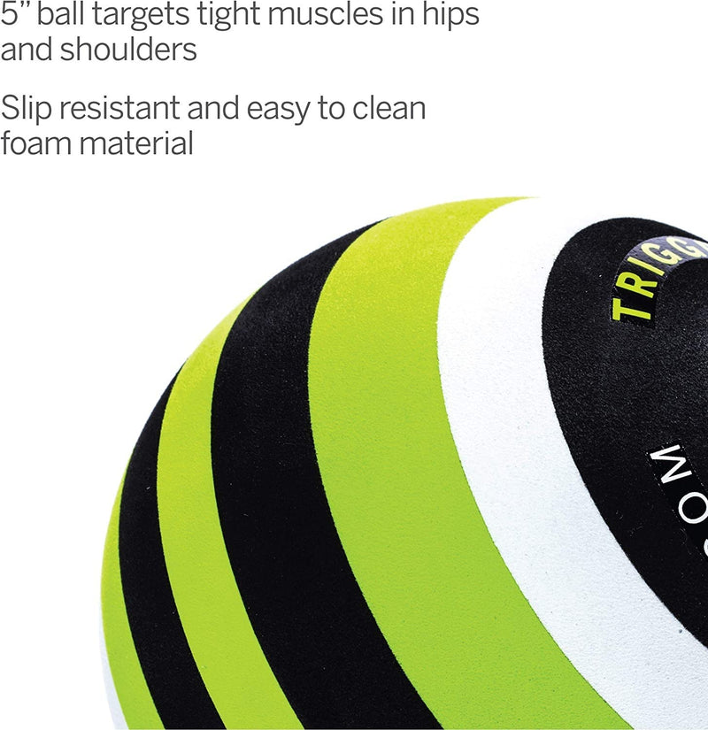 TRIGGERPOINT Foam Massage Ball - Deep Tissue Relief for Muscle and Joint Pain - Mimics Therapist's Hands - Targets Small Muscle Tightness - Lightweight & Easy to Clean MB5