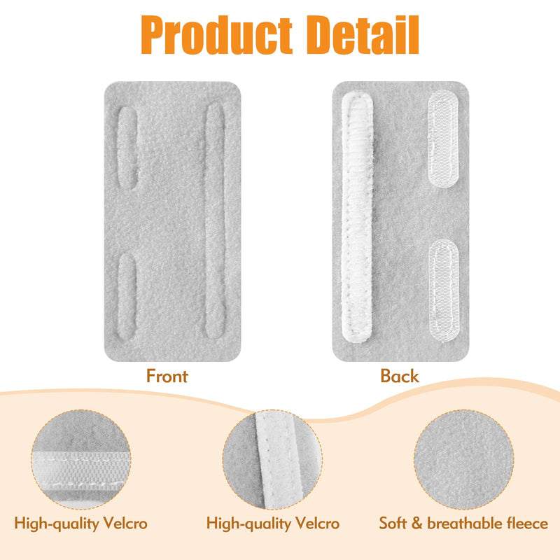 [Australia] - Nasal Cannula Ear Cushions 20Pcs Soft Oxygen Tubing Protectors for Ear Pain Relief Hypoallergenic & Breathable Wool Fits All Standard Cannulas (Grey) 