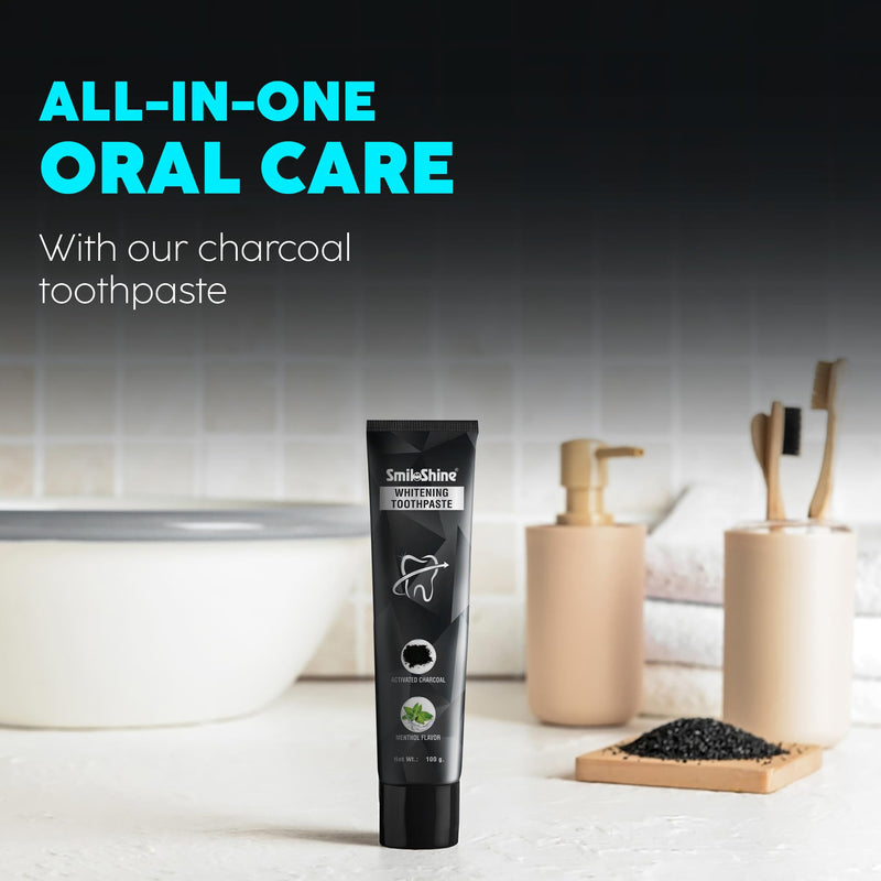 [Australia] - Whitening Toothpaste with Activated Charcoal Pack of 3 