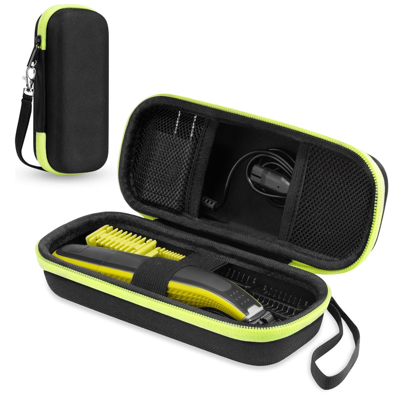 [Australia] - Carrying Case for Philips OneBlade Electric Trimmer and Shaver, Hard Travel Case Protective Cover for Beard Trimmer Green 
