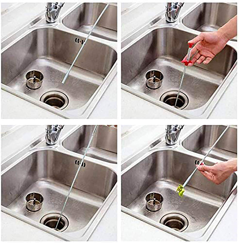 [Australia] - Flexible Grabber Claw Pick Up Reacher Tool With 4 Claws Bendable Hose Pickup Reaching Assist Tool for Litter Pick, Home Sink, Drains, Toilet (79 inch) 79 Inch 