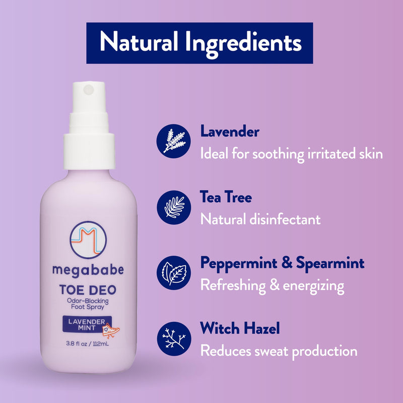 [Australia] - Megababe Toe Deo Odor-Blocking Foot Spray | 3.8 fl oz 