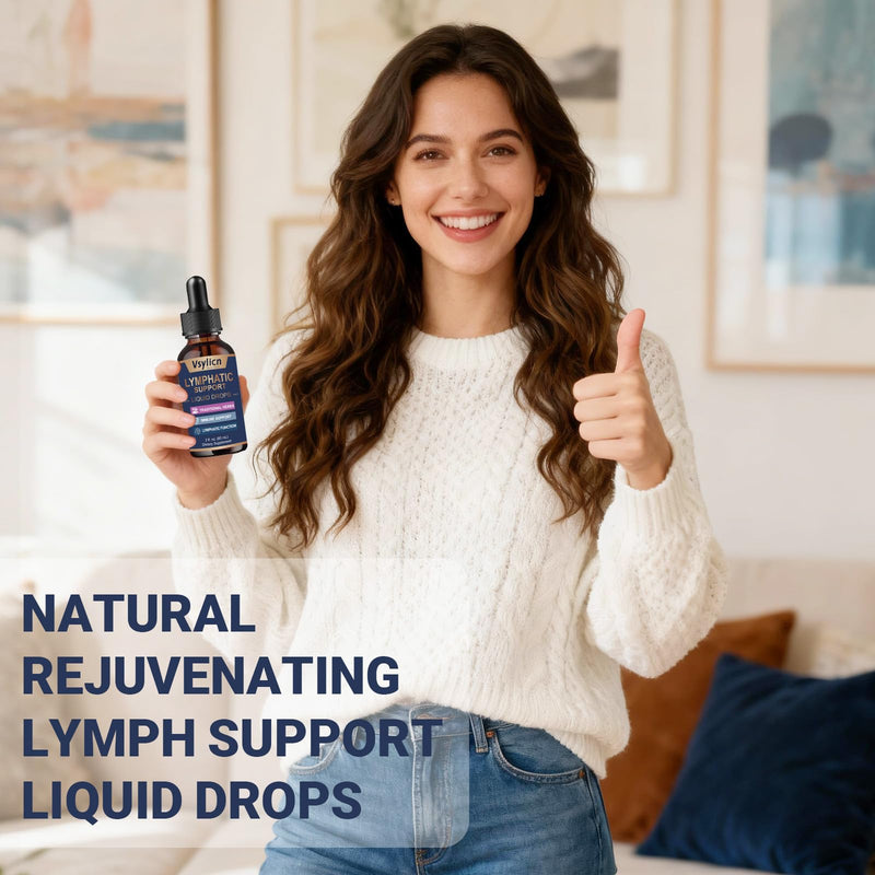 Lymph System Support Supplement - Lymph Drainage with Dandelion Extract, Zine, Burdock Powder - Reduce Lymph Swelling - Artichoke Lymphatic Drainage & Liver Repair Supplement - 60ml
