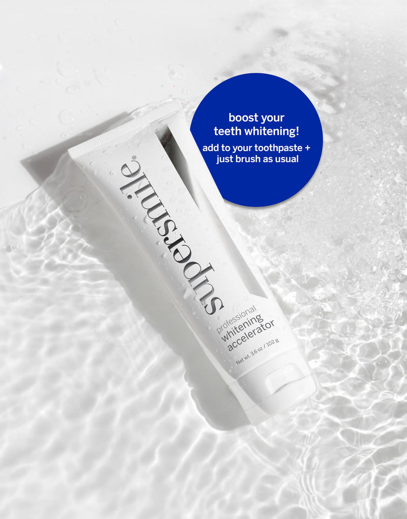 Supersmile Professional Whitening Accelerator, 3.6 Oz, Pairs with Paste | Whitens Up to 7 Shades in 7 Days Paired with Toothpaste, Hydrogen Peroxide-Free, Veneer Safe, Low Abrasion
