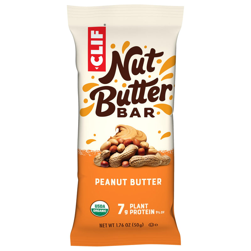[Australia] - CLIF Nut Butter Bar - Peanut Butter - Filled Energy Bars - Non-GMO - USDA Organic - Plant-Based - Low Glycemic - 1.76 oz. (5 Pack) Peanut Butter, 5ct 5 Count (Pack of 1) 
