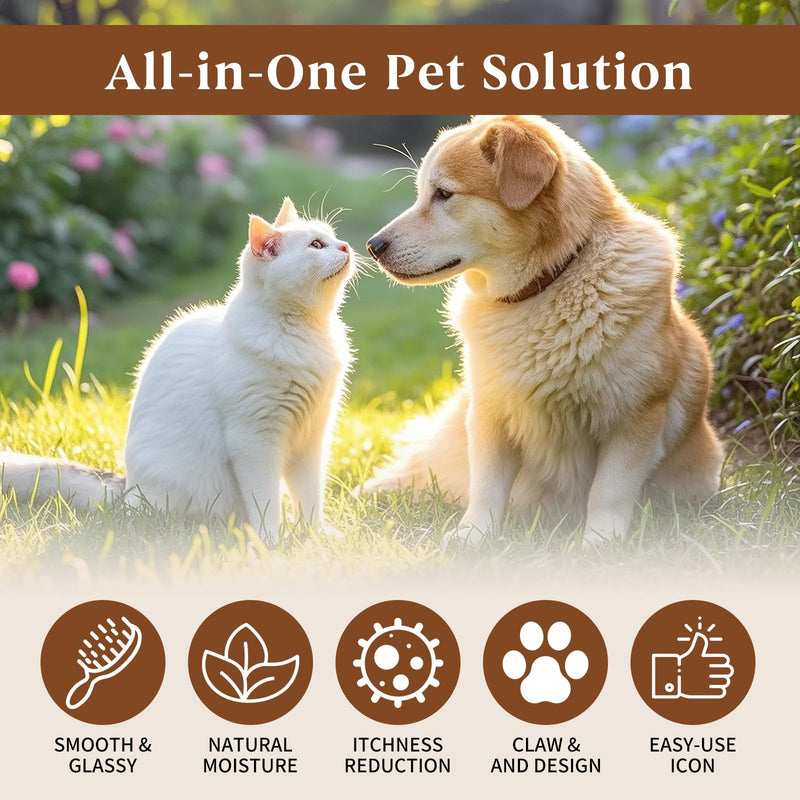 Pet Fur Care Oil Leave-in Conditioner for Dogs & Cats – Strengthen, Moisturize & Restore Natural Luster to Your Pet’s Coat, 1.01 fl. Oz - PawsPlanet Australia