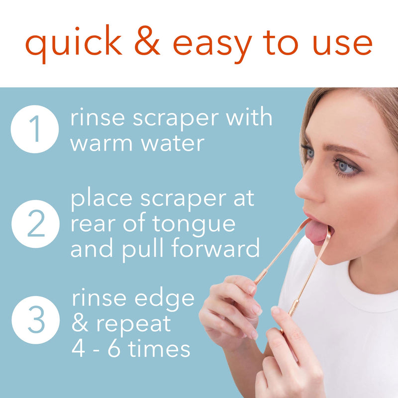 [Australia] - Bäst Tongue Scraper • 100% Copper (1 Pack) Premium Tongue Cleaner • Improve Oral Health • Ayurvedic Cleaning Tool 1 Count (Pack of 1) 