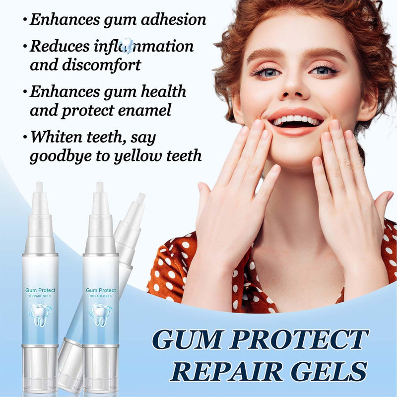 [Australia] - Neslemy Gum Gel,Neslemy Gum Shield Therapy Gel,Teeth Whitening Gum Instant Soothing Gel,Dentizen Gum Therapy Gel,Instant Tooth Whitening Pens for Oral Care (3PCS) 