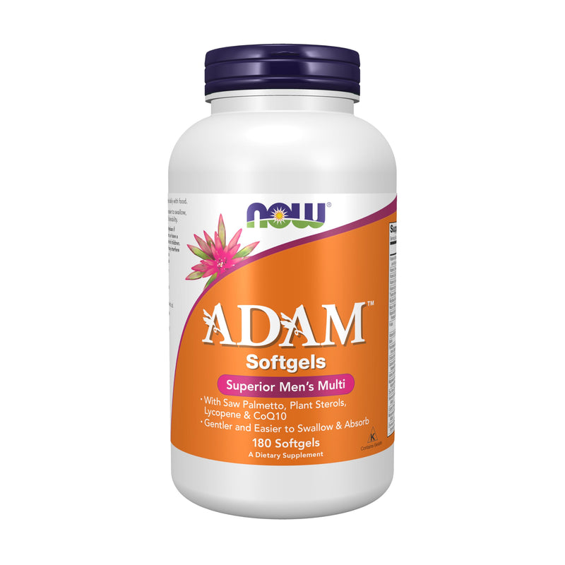 [Australia] - NOW Foods Supplements, ADAM‚Ñ¢ Men's Multivitamin with Saw Palmetto, Plant Sterols, Lycopene & CoQ10, 180 Softgels 180 Count (Pack of 1) 