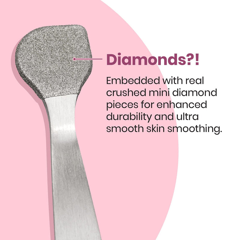 [Australia] - Lindo Beauty Buffer - Microdermabrasion Tool, Diamond Infused, Embedded Silicone Lip Scrubber, For Smooth Skin, Radiant Complexion, Travel Pouch Included (Beauty Buffer with Silicone Lip Scrubber) 