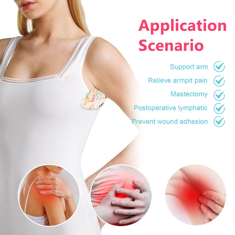 [Australia] - 4 Pcs Lymphedema Axilla Pillow Mastectomy Recovery Breast Pillow, Cotton Post Breast Surgery Pillow for Sleeping Mastectomy Underarm Armpit Pain Relief, Post Mastectomy Must Haves (White) White 