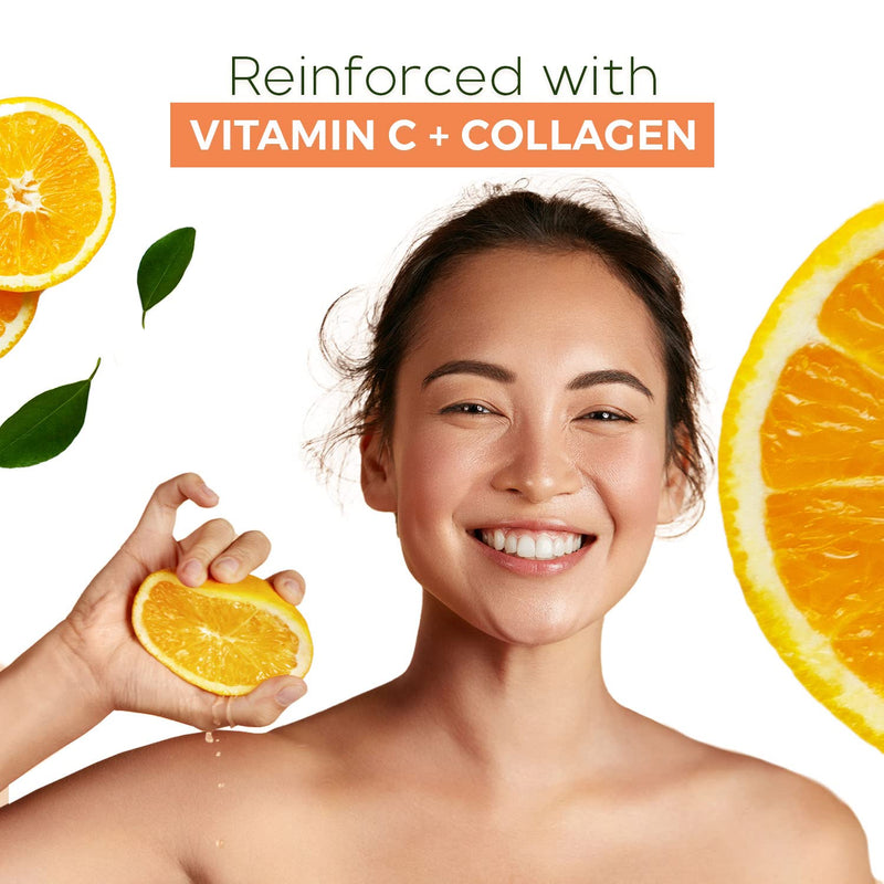 Vitamin C & Collagen Sheet Face Mask - Reduces Wrinkles & Age Spots, Hydrating - Dermatologist Tested Korean Skincare - Clean Beauty, Cruelty-Free - 5 Masks Vitamin C & Collagen