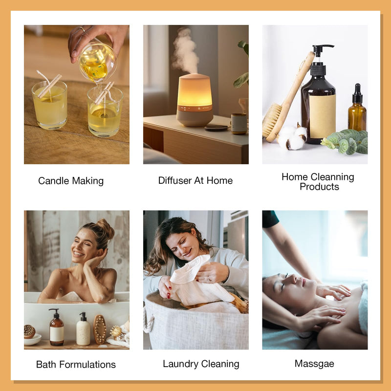 [Australia] - Essential Oils Set Top 5 Aromatherapy-Essential Oils for Diffuser for Home,Air Freshening Diffuser Oils Scents for aromatherapy,Laundry,Candle&Soap Making,Humidifiers 5 X 10ML Daily Essential 