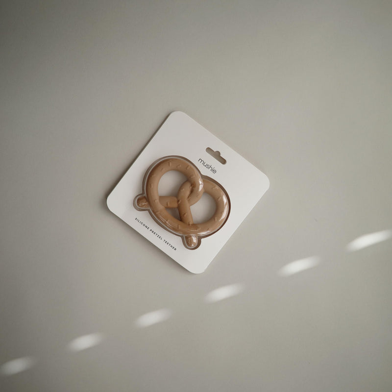 [Australia] - mushie Silicone Baby Teether Toy | Pretzel 