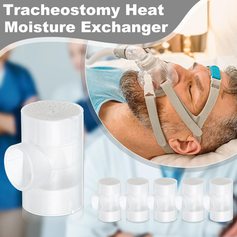[Australia] - 50 Pcs Tracheostomy HME Heat Moisture Exchanger Individually Package Tracheotomy Humidifier Tracheostomy Supplies 50 