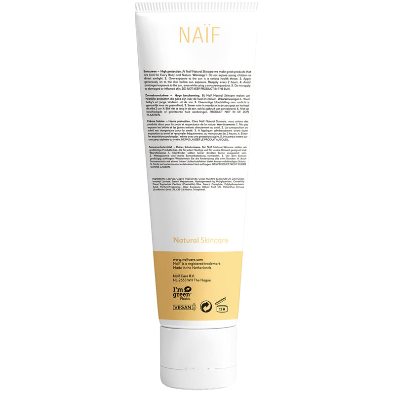 [Australia] - Naïf mineral-based sun cream - for babies and children - SPF 30 - UVA and UVB protection - dermatologically tested - without microplastics - 100ML 100 ml (pack of 1) SPF30 