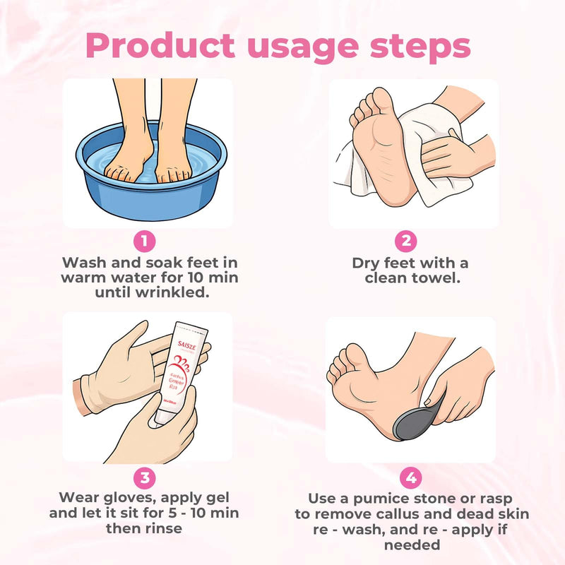 [Australia] - Foot Callus Remover with Foot File, Extra Strength Callus Remover Gel with Brush Head, Professional Dead Skin Removal for Feet, 8oz 