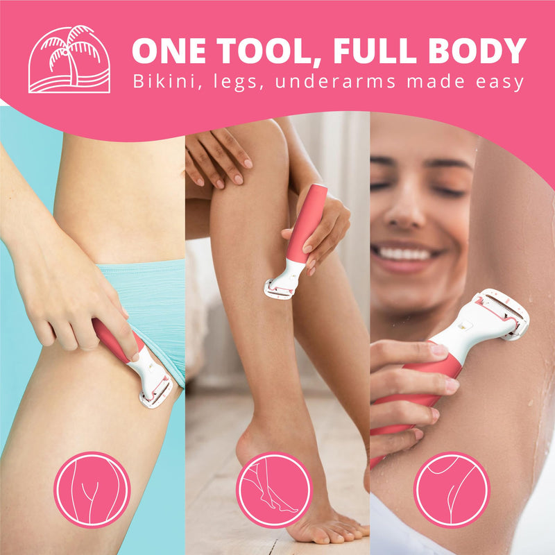 Clio Trimmer for Women with Precision Razor, Female Pubic Hair Electric Shaver for Smooth Grooming, Leg Hair Trimmer Women Love, Compact Clio Shaver for Bikini, Arms, and Body Touch-Ups Full Body Groomer