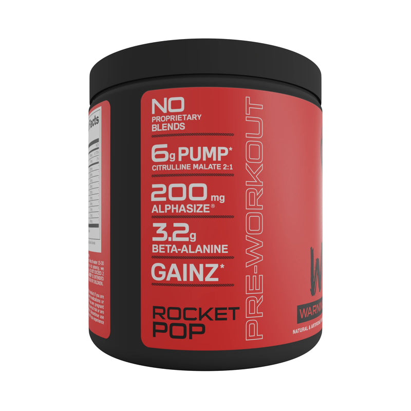 [Australia] - Bucked Up - Woke - HIGH STIM Pre Workout - Best Tasting - Focus Nootropic, Pump, Strength and Growth, 30 Servings (Rocket Pop) Rocket Pop 