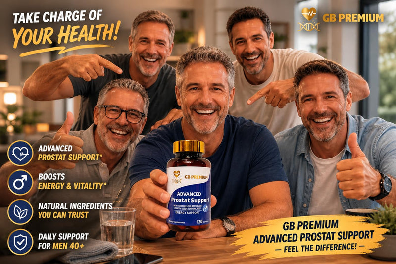 Advanced Prostate Supplement, 120 Capsules, with Nettle Leaf, Pumpkin Seed, Zinc, Turmeric & Vitamin B2
