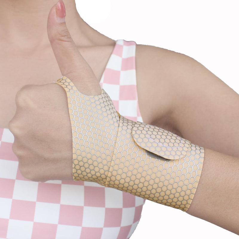 [Australia] - 2 Pcs Ultra-Thin Wrist Brace Support for Carpal Tunnel, Pain Relief, Arthritis, Tendonitis, Elastic Wrist Wraps Right and Left Hands - Compression and Support for Fitness Enthusiasts (Skin Tone) Skin Tone 