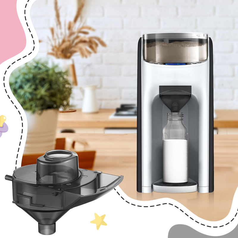 [Australia] - 2 Sets Replacement Funnel Compatible with Baby Brezza Replacement Parts Funnel and Cover Baby Formula Dispenser, Grey 2 