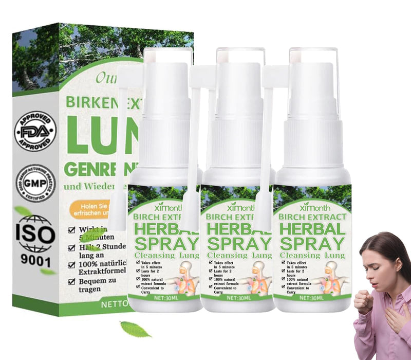 [Australia] - Pack of 3 30 ml Lung Cleansing Spray Herbal Spray Herbal Lung Cleansing Spray Our-Lyard Herbal Lung Cleansing and Repair Spray Lung Cleansing Spray Lung Cleansing 