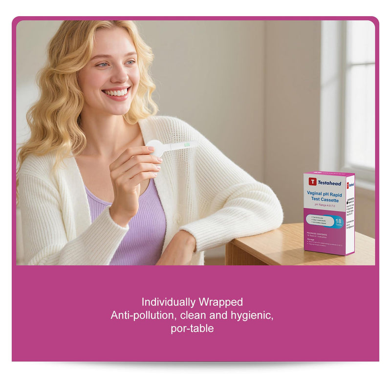 [Australia] - Vaginal pH Test Strips, conveniently Designed for Women's use. Get Results in just 10 Seconds. 18-Count Pack. Easily Monitor pH Balance at Home. 