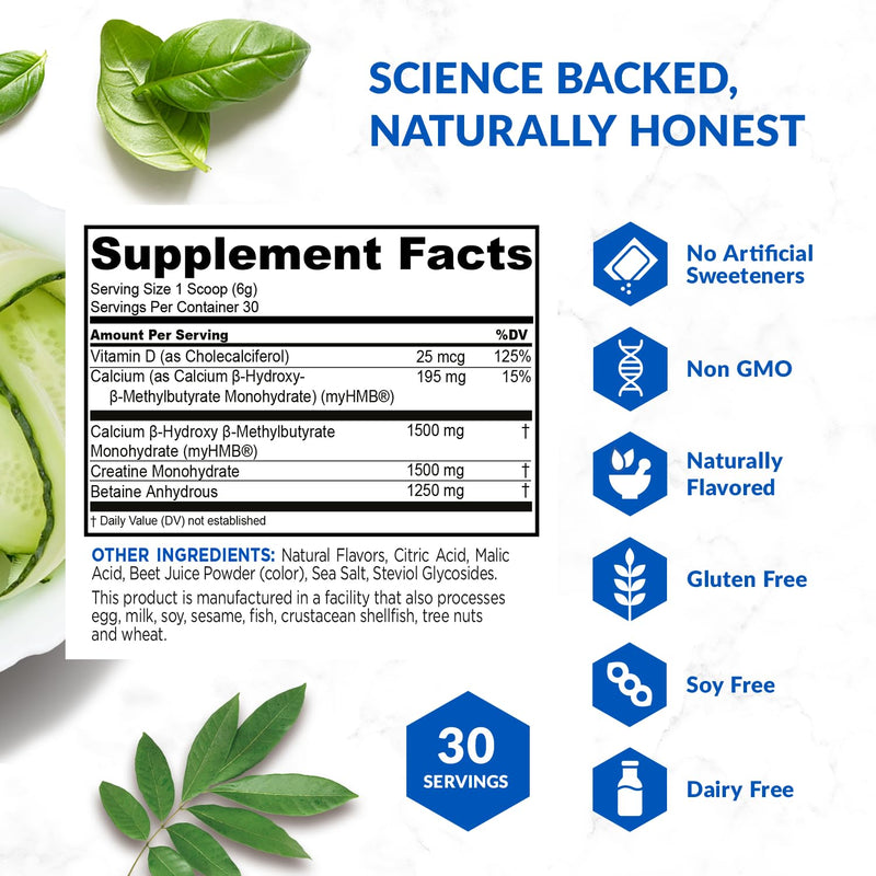 [Australia] - BioTrust Ageless Muscle Builder - Micronized Creatine Monohydrate Powder with HMB, Vitamin D3 & Betaine - Build & Preserve Naturally Declining Muscle Mass & Strength - Fruit Punch, 30 Servings 30 Servings (Pack of 1) 