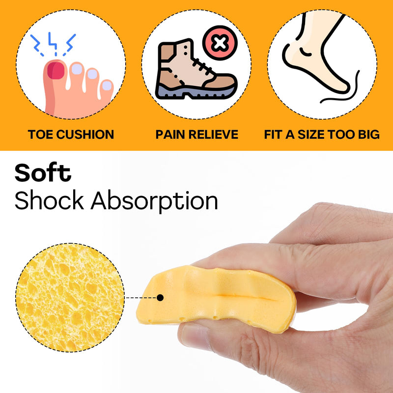 [Australia] - YUXIANLB Shoe Filler for Oversized Shoes Soft Foam Adjustable Toe Inserts Unisex Shoe Size Reducer Forefoot Support Shoe Pads for High Heels Pain Relief for Women Beige 