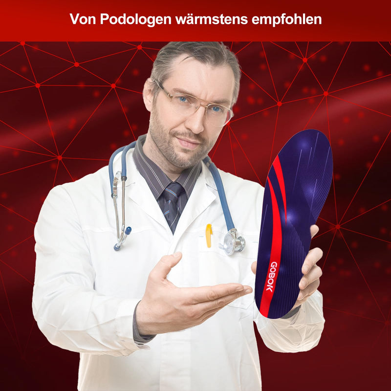 [Australia] - Orthopedic insoles for men and women, comfort work shoe insoles, orthopedic foot support for plantar fasciitis, flat feet, purple L purple L-EU44-46 (28-29.5cm) 