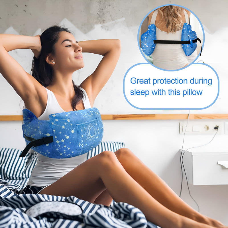 [Australia] - Mastectomy Pillow Post-Surgery Pillow for Mastectomy and Breast Cancer Recovery Comfort Gifts for Women Patients Blue Night one size 