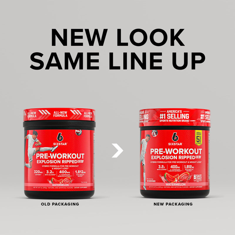 [Australia] - Six Star Pre-Workout Explosion, Watermelon (30 Servings) - Preworkout Energy Powder Supplement for Men & Women - Pre Workout Drink Mix with Creatine & Beta Alanine - Sports Nutrition Products Watermelon V2 