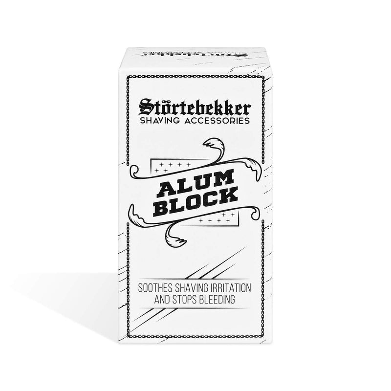[Australia] - Störtebekker® Premium Alum Stone incl. shaving and beard guide e-book - aftershave styptic - soothes the skin after shaving with a safety razor/razor - antiseptic - Potassium Alum Block 