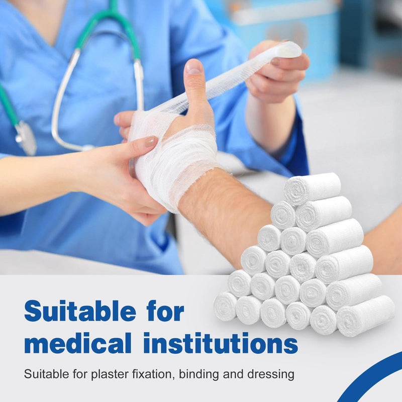 [Australia] - AZEN 25 Pack Gauze Rolls Bandages, 3 in x 4.1 Yards, Premium Medical Supplies & First Aid Supplies, Bandage Wrap Vet Wrap, Mummy Wraps A-25p 