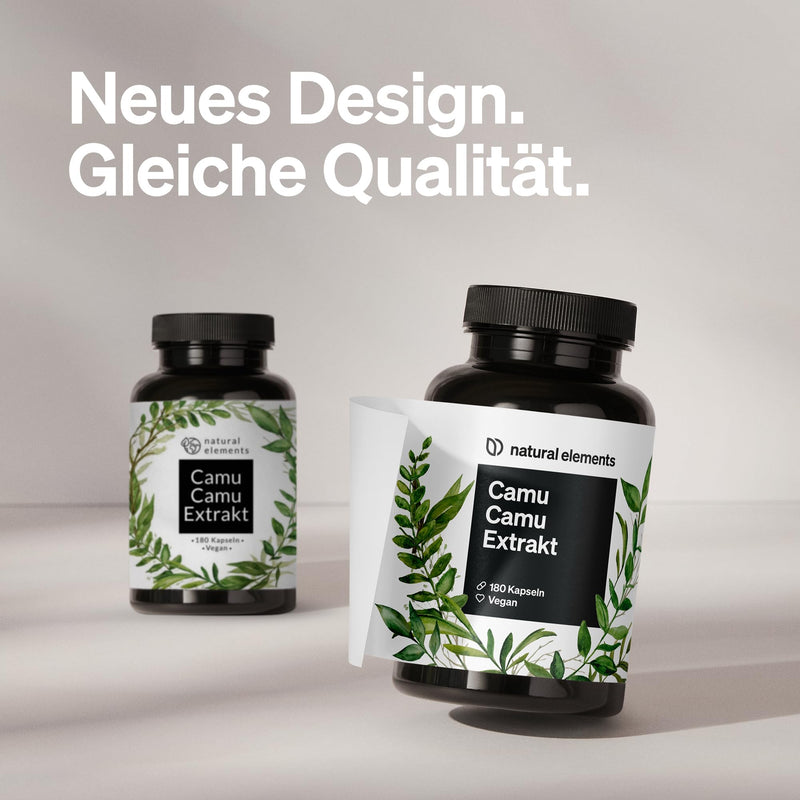 [Australia] - Camu Camu extract capsules - Vitamin C - 180 vegan capsules for 6 months - 500mg Camu-Camu extract per capsule - without unwanted additives, produced in Germany & laboratory tested 