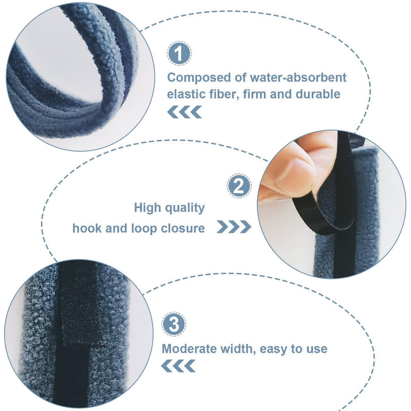 [Australia] - 2Pcs Trach Ties(Dark Grey),Tracheostomy Tube Holder Adjustable, Soft Reusable Trach Ties, Tracheostomy Supplies Tube Holder, Tracheostomy Care Kits for Men and Women, Fits Most People 