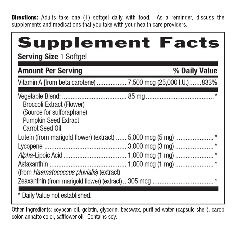 [Australia] - Country Life Carotenoid Complex with Lutein, Lycopene and Astaxanthin, 60 Softgels, Antioxidant Support 