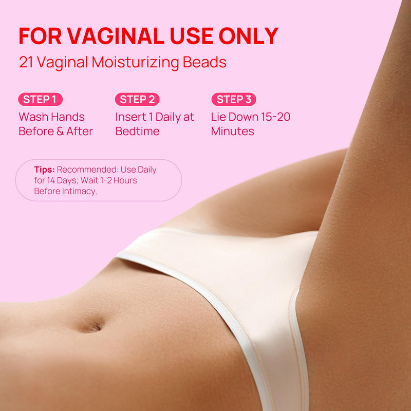 Vaginal Moisturizer, 15mg Hyaluronic Acid, 3% Vitamin E, 21 Count | Relieves vaginal dryness, balances pH, eases discomfort and controls odor with long-lasting formula for women 21 Count (Pack of 1)