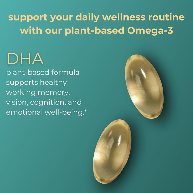[Australia] - Iwi Life DHA Omega-3, 60 Softgels (30 Servings), Plant-Based Algae Omega 3, Brain, Eyes & Nervous System Support Dietary Supplement, Krill & Fish Oil Alternative, No Fishy Aftertaste 