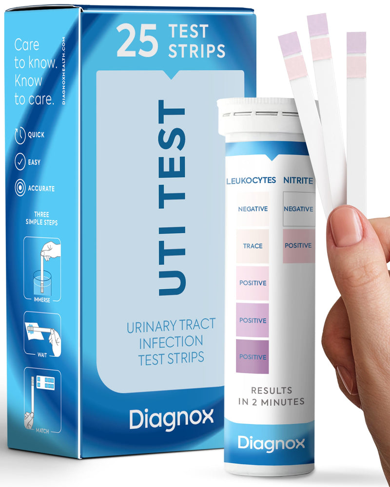 [Australia] - UTI Test Strips for Women - Accurate Results in 2 Minutes - Urine Test Strips for Urinary Tract Infections, 25 Count 