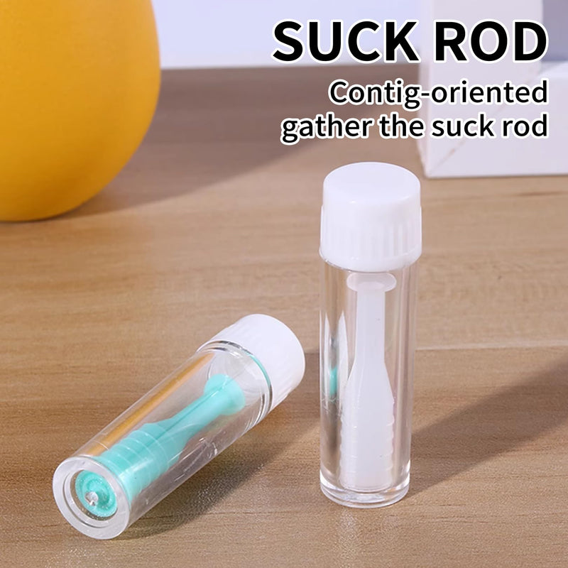 [Australia] - Pack of 4 contact lens suckers, hard lenses, contact lens insertion aid with bottle, silicone contact lens remover with suction cup, contact lens sucker, contact lens helper, lens remover accessories 