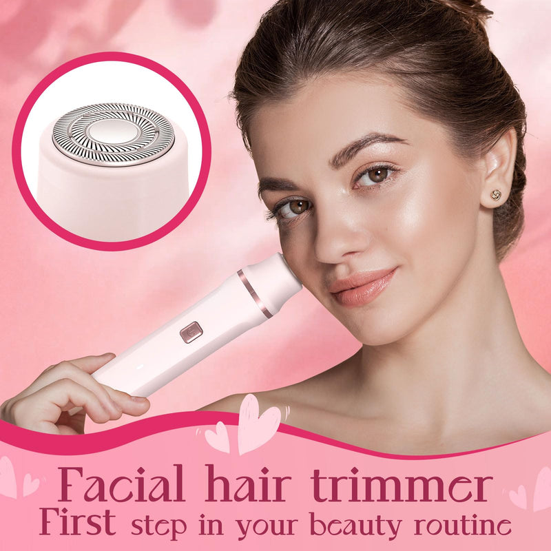 [Australia] - Bikini Trimmer for Women - Painless Electric Razors for Silk Skin,Cordless Body Shaver for Trip,Replaceable Lady Facial Razor, IPX7 Waterproof&Easy Cleaning, Ceramic Blade, USB Charge Dock Pink 2-in-1 Pink 