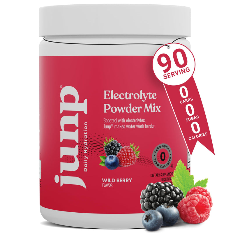 [Australia] - JUNP Electrolytes Powder No Sugar No Carbs, Wild Berry Fruit Flavor Keto Electrolyte Drink Mix - Potassium & Salt Hydration Powder Electrolytes, Zero Calorie Sugar Free Electrolyte Powder, 90 Servings 90 Servings (Pack of 1) 
