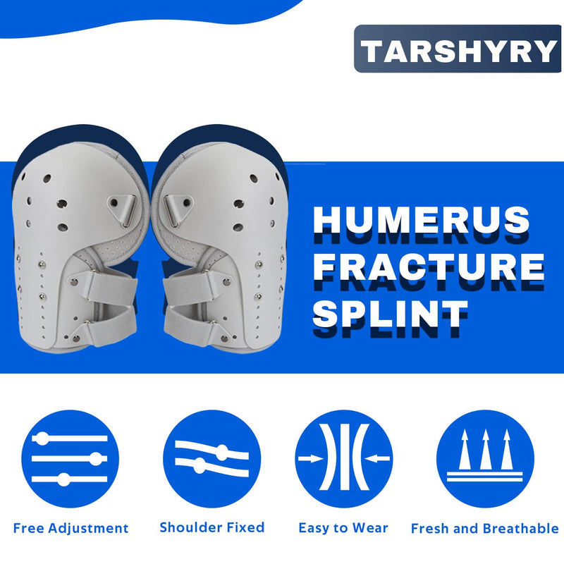 TARSHYRY Medium Humeral Shaft Fracture Splint, Lightweight and Breathable, Upper Arm Brace, Left/Right Arm,Bone Humerus Fracture for Men and Women (Right Shoulder) Right Shoulder