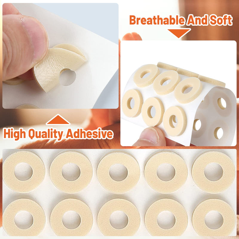 [Australia] - 60 Pieces Corn Cushions, Soft Latex Foam Self Adhesive Callus Pads Corn Pad Anti Friction Reduce Foot and Heel Pain, 4 Models (60 Pieces) 