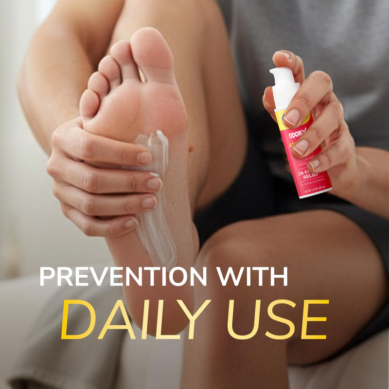 Dr. Scholl's Odor-X Athlete's Foot Antifungal Cream Treatment - 24 Hour Itching & Burning Relief, Treats Athlete’s Foot, Easy Use Precision Pump, Helps to Eliminate & Prevent Odors, Foot Health, 1 Oz