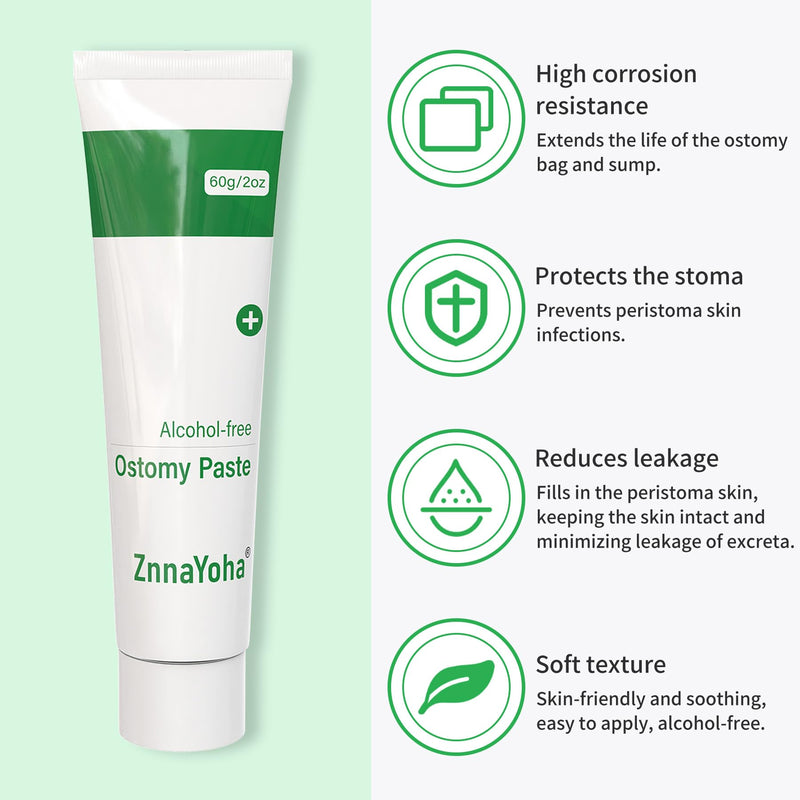 [Australia] - Stoma Skin Barrer Paste,Ostomy Paste 2 oz Tube (1 Pack) 2 Ounce 