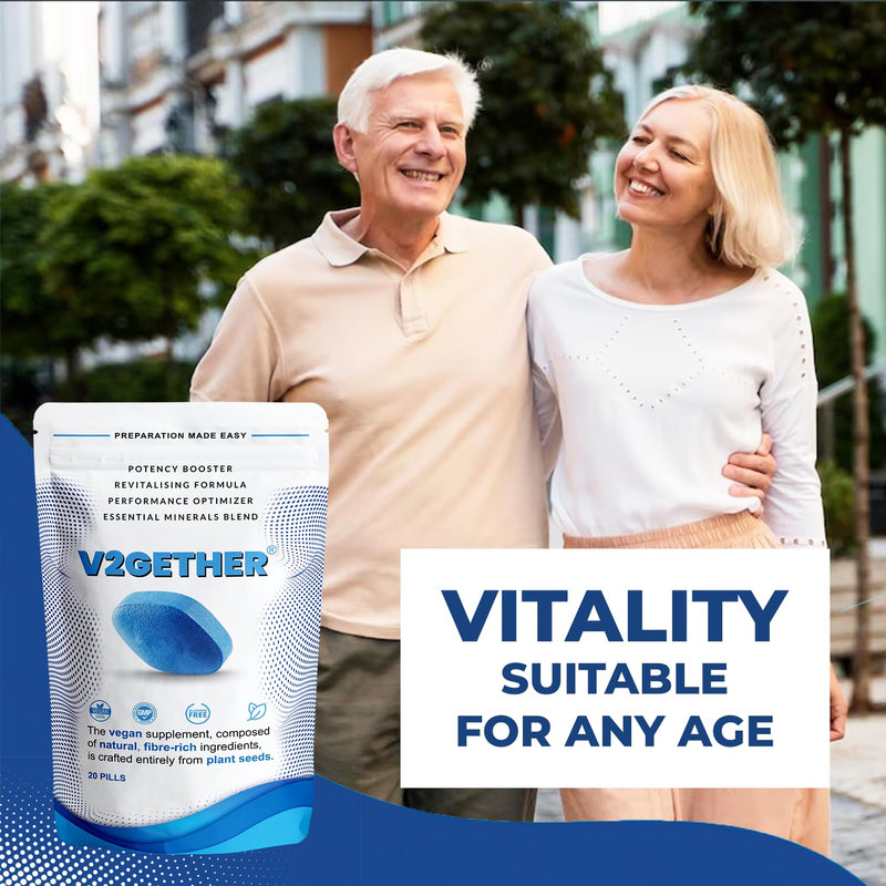 40 Blue Tablets for Men – Fast Acting Natural Supplement for High Stamina & Performance – Powerful Herbal Pills for Enhanced Energy & Vitality