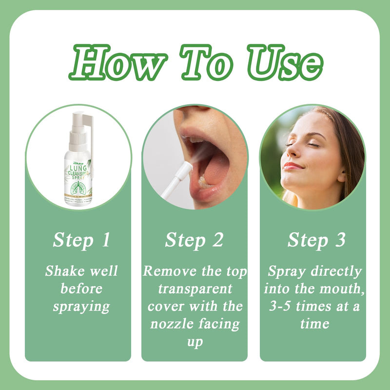 [Australia] - Quartel Lung Spray Pack of 2 Lung Cleansing Spray Lung Cleansing Spray is suitable for removing, cleaning and breathing (30 ml) 